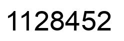 Número 1128452 imagen negro
