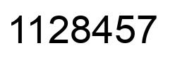 Número 1128457 imagen negro