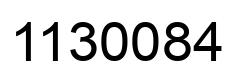 Number 1130084 black image