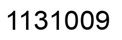 Number 1131009 black image