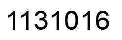 Number 1131016 black image