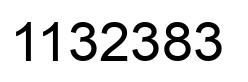 Number 1132383 black image