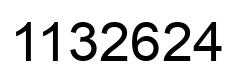 Número 1132624 imagen negro