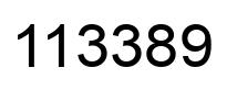 Number 113389 black image