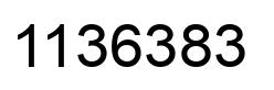 Number 1136383 black image