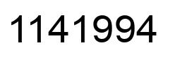 Número 1141994 imagen negro
