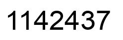 Número 1142437 imagen negro