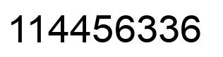Number 114456336 black image