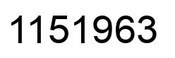 Número 1151963 imagen negro