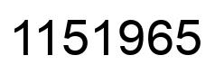 Número 1151965 imagen negro