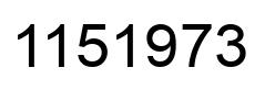 Número 1151973 imagen negro