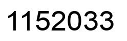 Number 1152033 black image