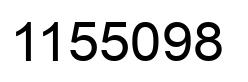 Number 1155098 black image