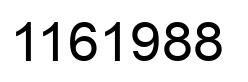 Number 1161988 black image
