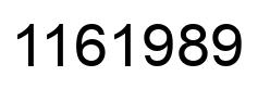 Number 1161989 black image