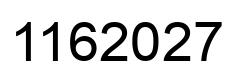 Number 1162027 black image
