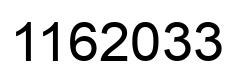 Number 1162033 black image