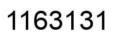 Number 1163131 black image