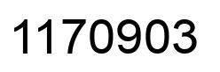 Number 1170903 black image