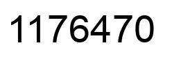 Number 1176470 black image