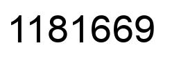 Number 1181669 black image