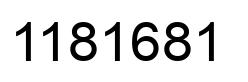 Number 1181681 black image