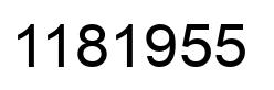 Number 1181955 black image