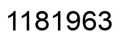 Number 1181963 black image
