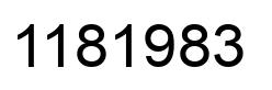 Number 1181983 black image