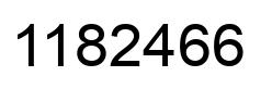 Number 1182466 black image