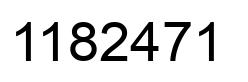 Número 1182471 imagen negro