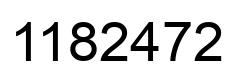 Número 1182472 imagen negro