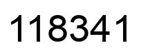 Número 118341 imagen negro