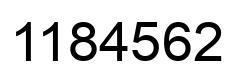 Número 1184562 imagen negro