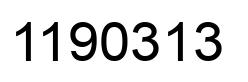 Number 1190313 black image