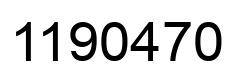 Number 1190470 black image