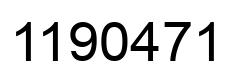 Number 1190471 black image