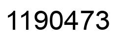 Number 1190473 black image