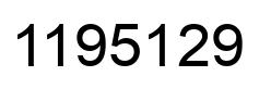 Number 1195129 black image