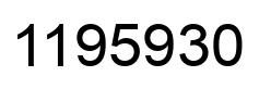Number 1195930 black image
