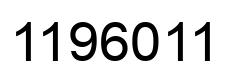 Number 1196011 black image