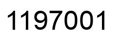 Número 1197001 imagen negro