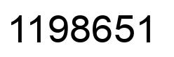 Number 1198651 black image