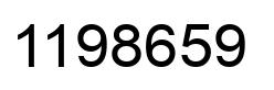 Number 1198659 black image