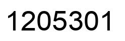 Number 1205301 black image