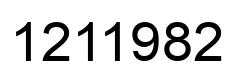 Number 1211982 black image