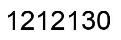 Number 1212130 black image