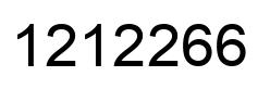 Number 1212266 black image