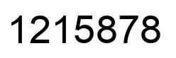 Number 1215878 black image