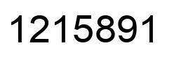 Number 1215891 black image